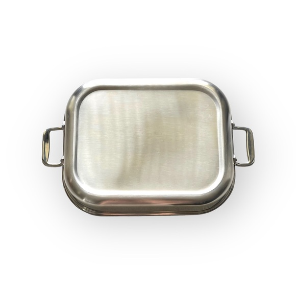 All Clad ★ Stainless Lasagna Baking Pan ★ Polished Stainless Steel ★ Near New ★ - Picture 12 of 16